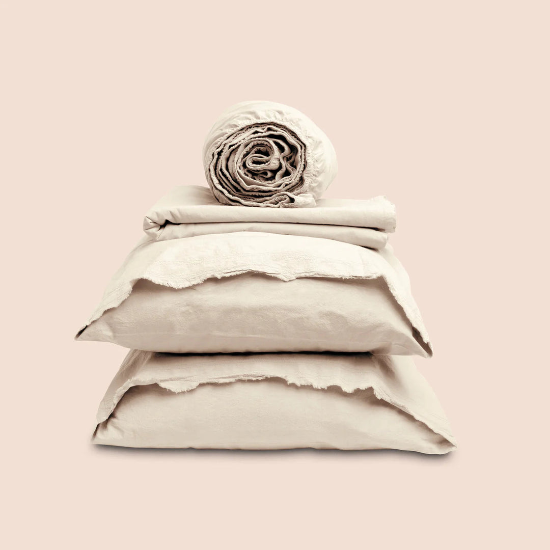 PureCare Percale Sheets Split King Ecru